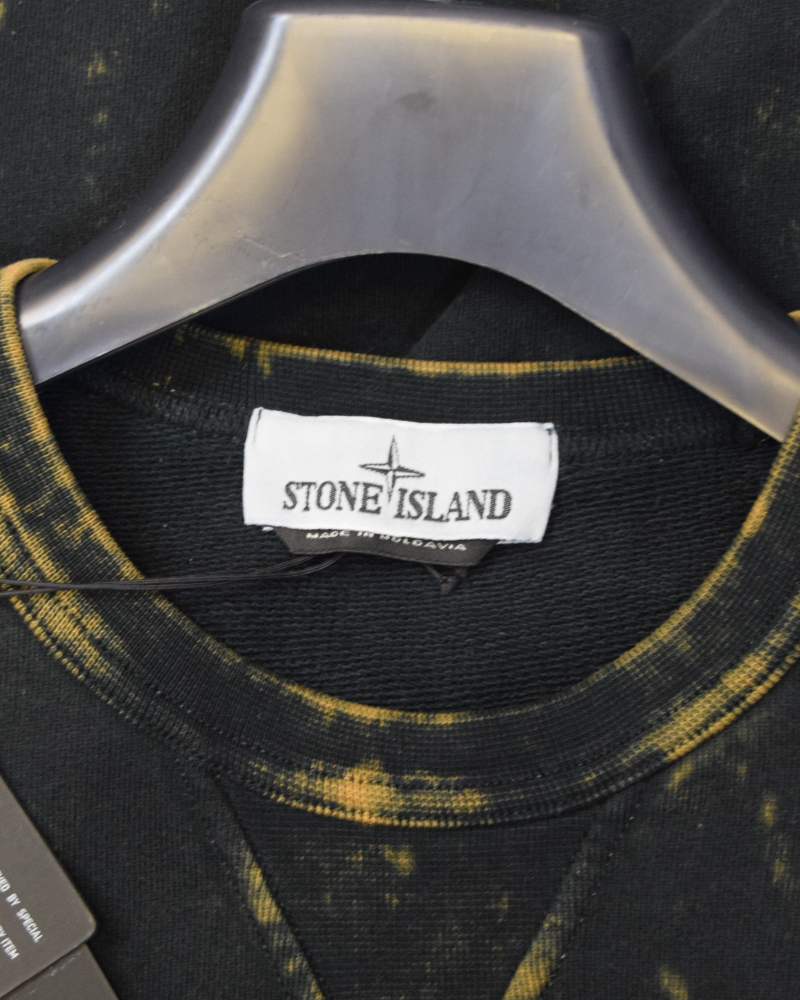 Stone Island OVD Crewneck Sweater Black detail view