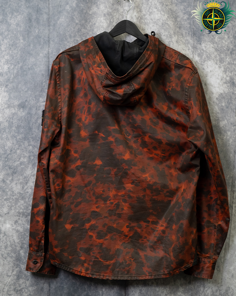 Stone Island Tortoise Camo Jacket Red Camo - L