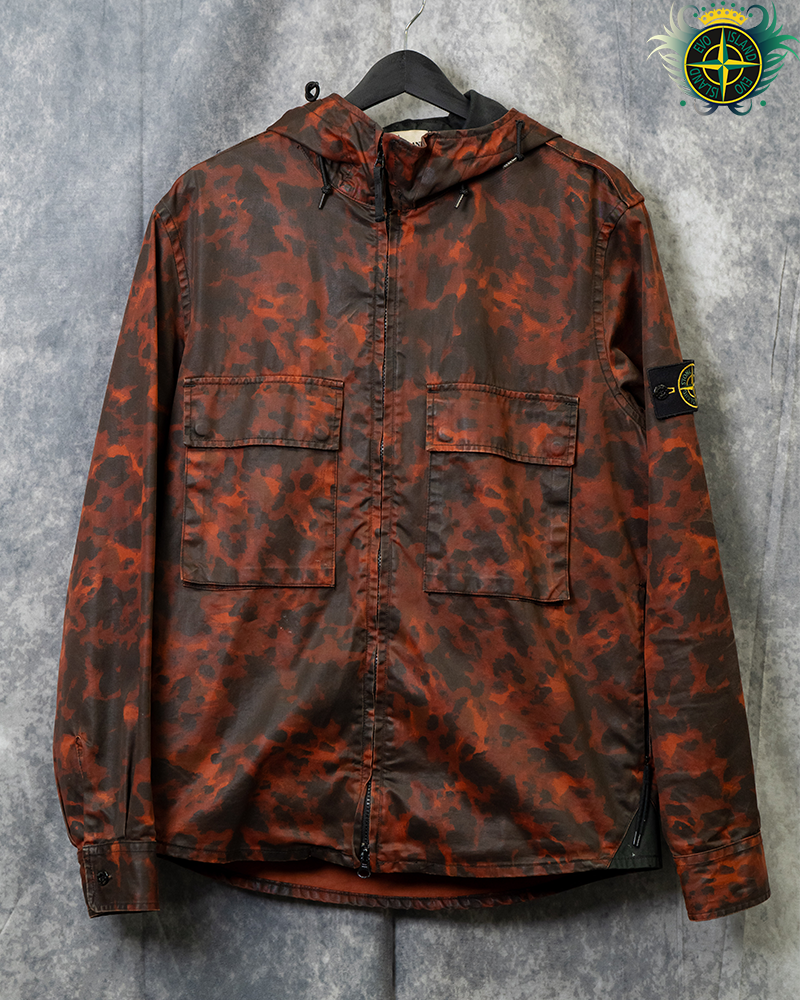 Stone Island Tortoise Camo Jacket Red Camo - L