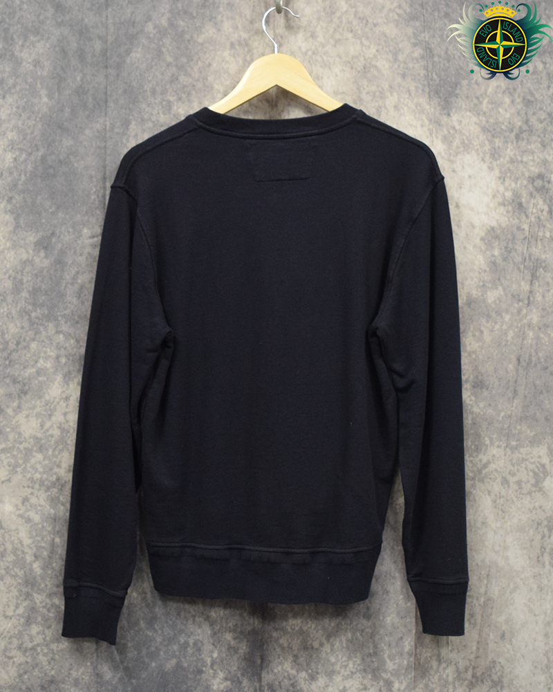 C.P Company Chest Logo Crewneck Navy Blue