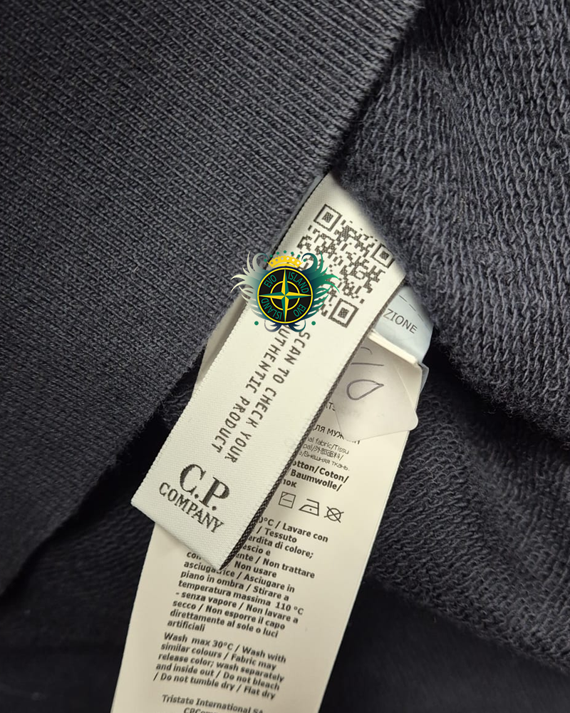 C.P Company Chest Logo Crewneck Navy Blue