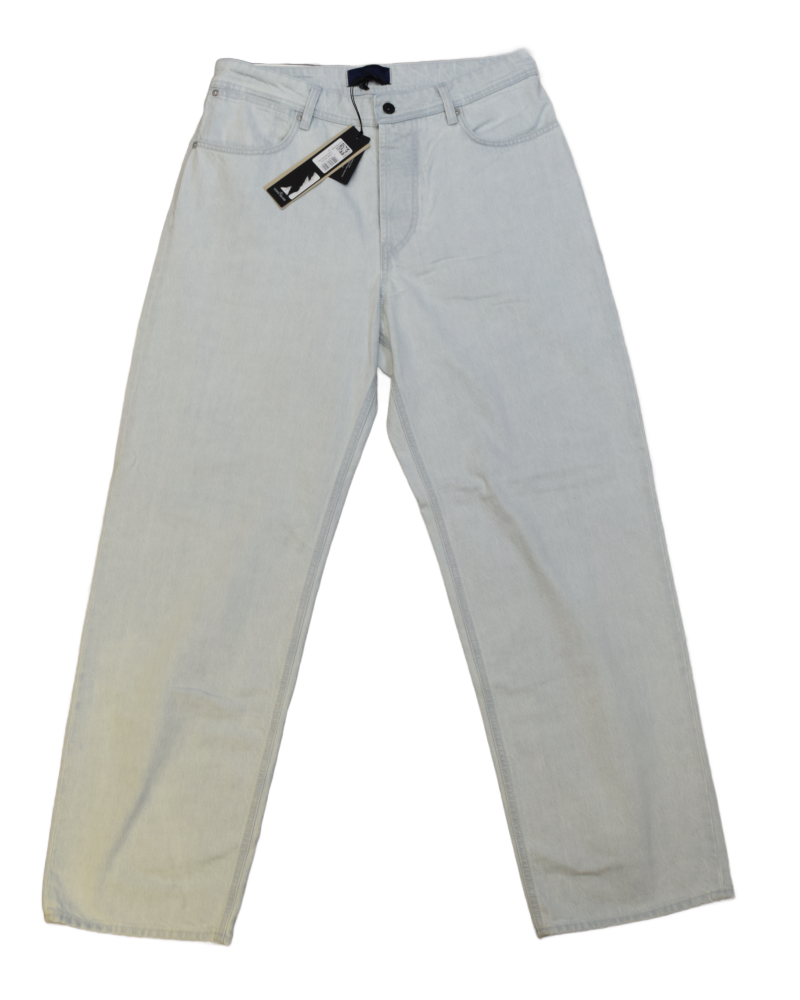 Stone Island Indigo Denim Ultra Bleach Loose light blue front view