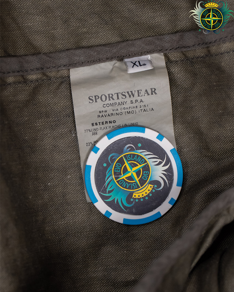 Stone Island 2005 Lino Mixed Field jacket Khaki - XL