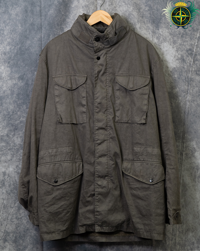 Stone Island 2005 Lino Mixed Field jacket Khaki - XL
