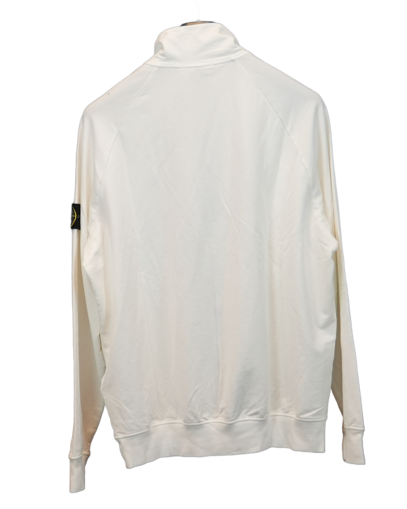 Stone Island Zip Up Jacket White back view