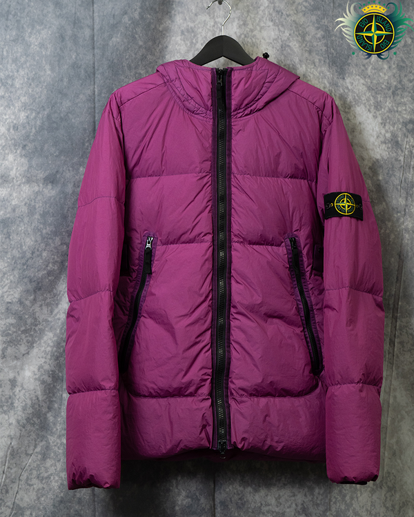 Stone Island Crinkle Reps NY Down Jacket Purple - L