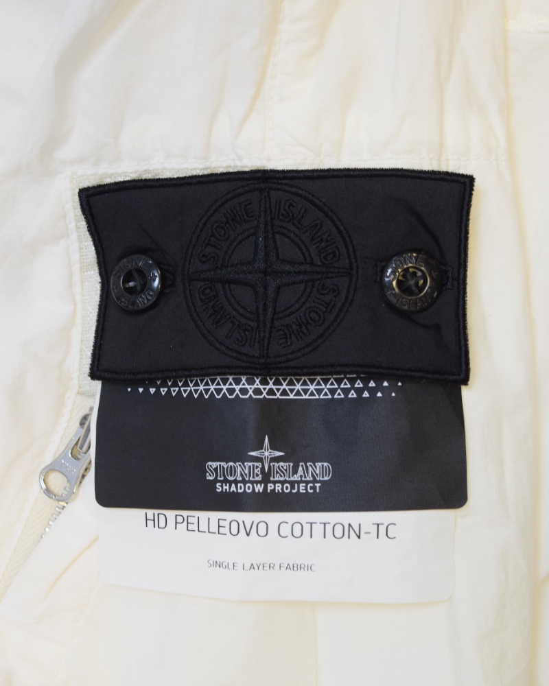 Stone Island Shadow project Hd Pelleovo Cotton- TC Bomber Jacket detail view