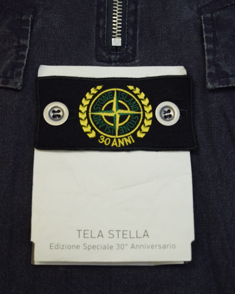 Stone Island 30 Anni Tela Stella Smock Navy Blue detail view