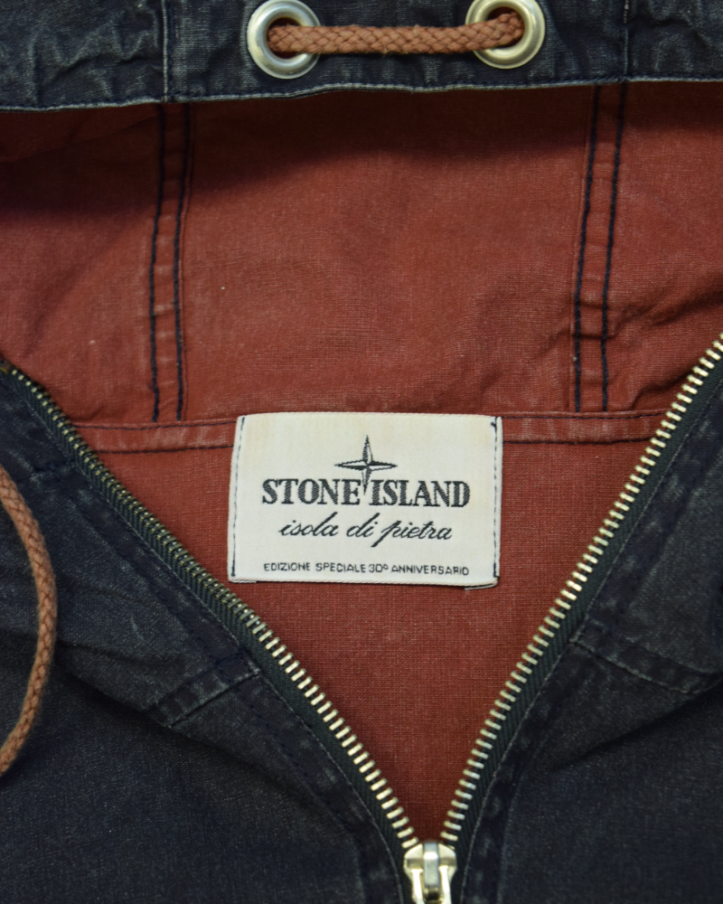 Stone Island 30 Anni Tela Stella Smock Navy Blue detail view