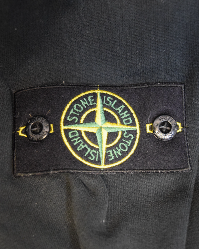 Stone Island Multipocket Smock Sweatshirt Black detail view