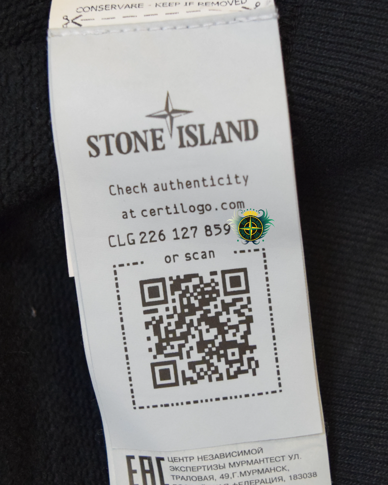 Stone Island Multipocket Smock Sweatshirt Black detail view