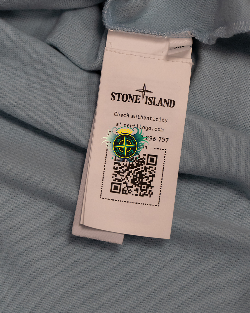 Stone Island Compass Logo Polo Shirt Blue - XL