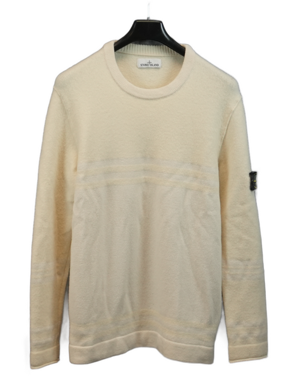 Stone Island Lana/Alpaca Woll Knit Cream front view