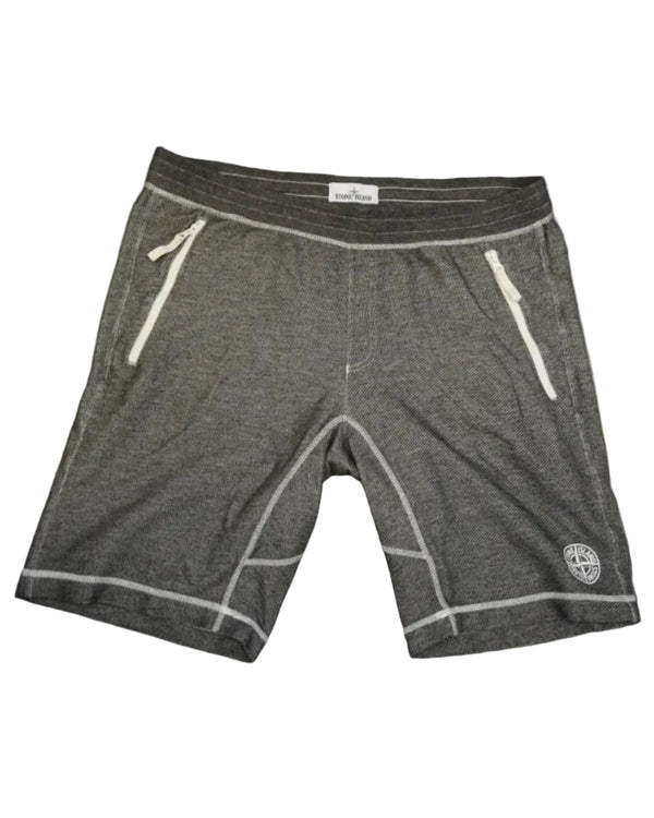 Stone Island Contrast Stitch Shorts Grey
