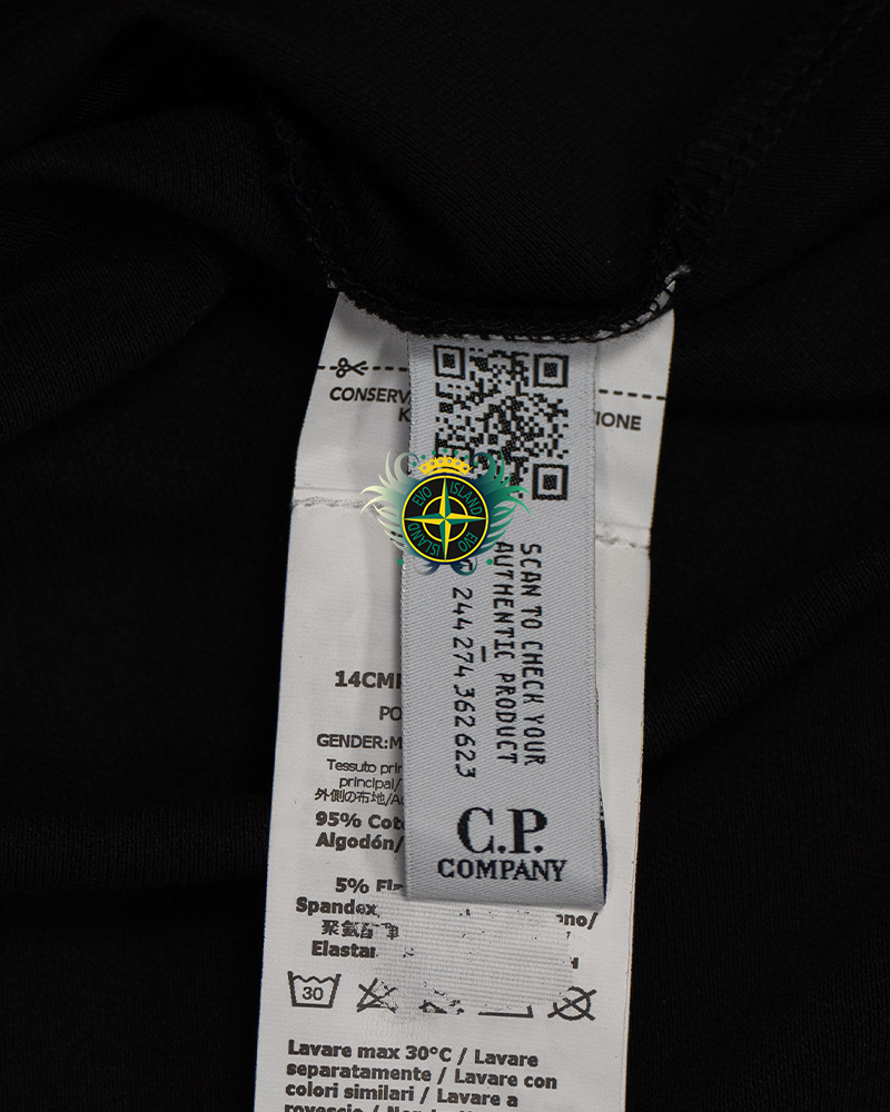 C.P Company Polo Shirt Black - M
