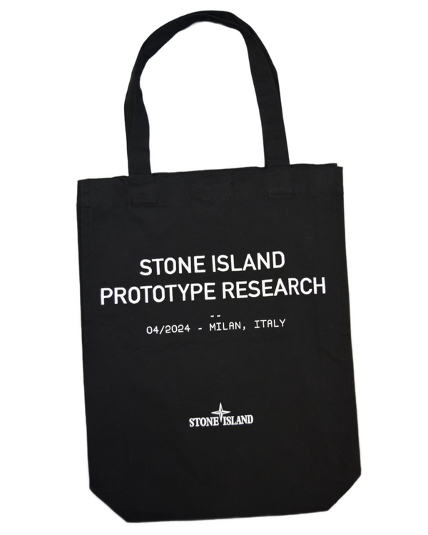 Stone island prototype 8 Tote Bag black front view