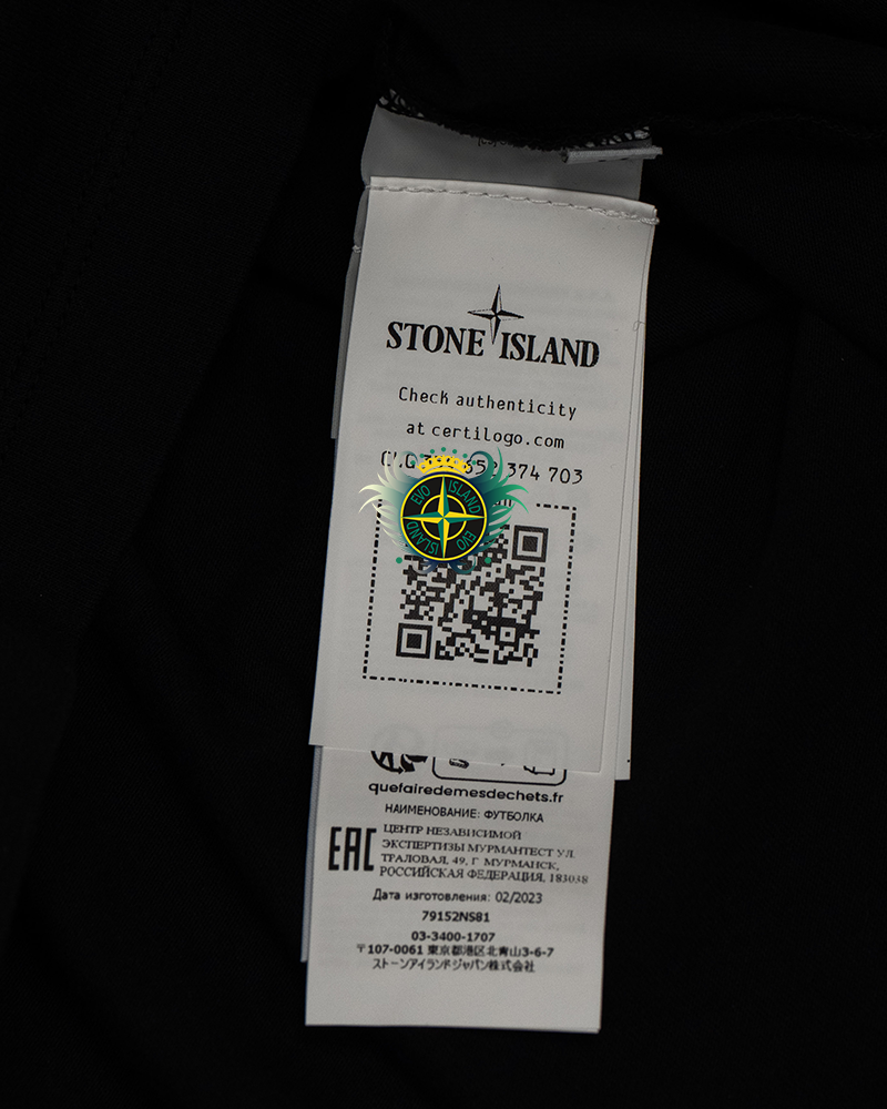 Stone Island Dissolving Logo T-shirt Black - M