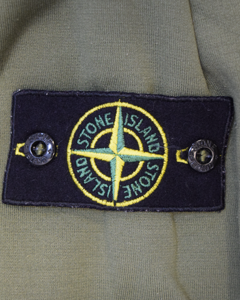Stone Island Nylon Pocket Crewneck Sweatshirt Green detail view