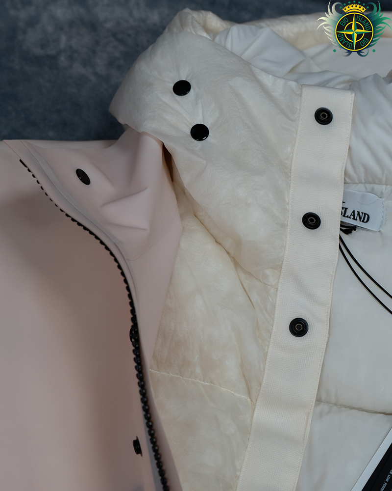 Stone Island Poly Strata Ice Jacket Pink - XL
