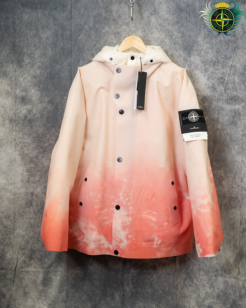 Stone Island Poly Strata Ice Jacket Pink - XL