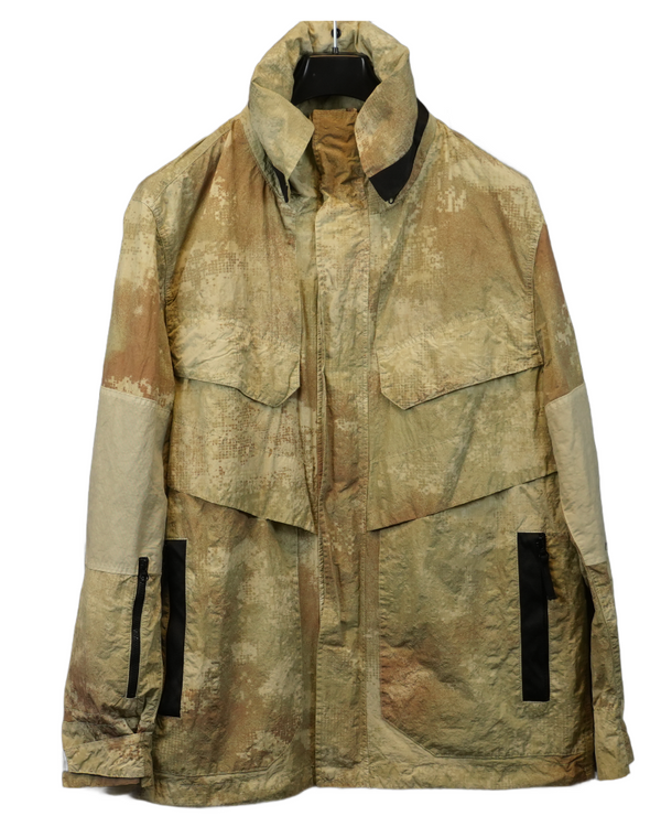 Stone Island Dissolving Grid Camo nylon metal jacket camo front view