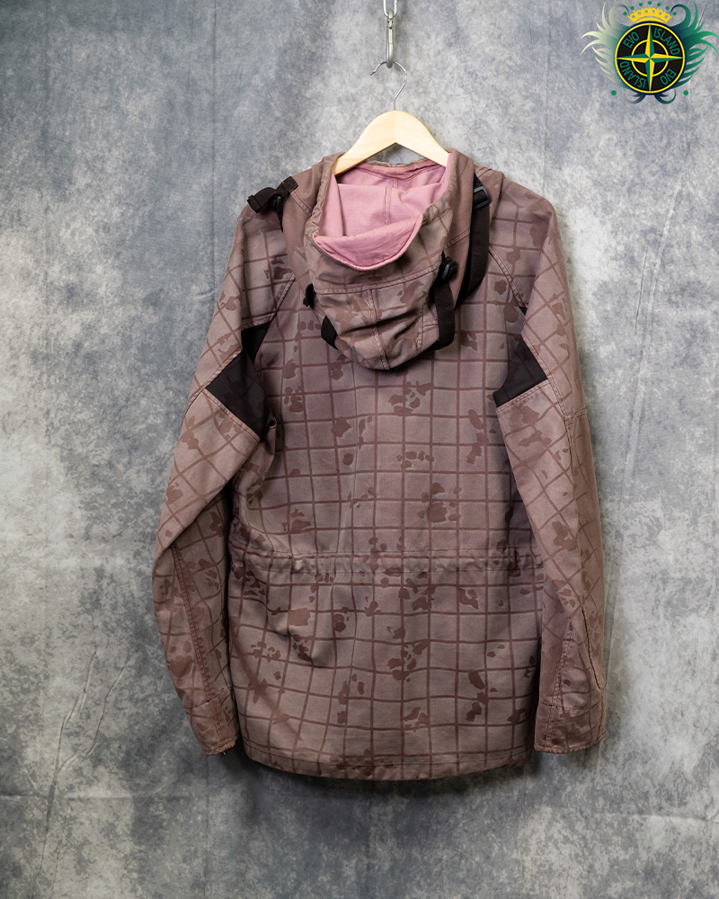 Stone Island Tela Flock-TC With Ghille Laser Camo Jacket Pink - XL