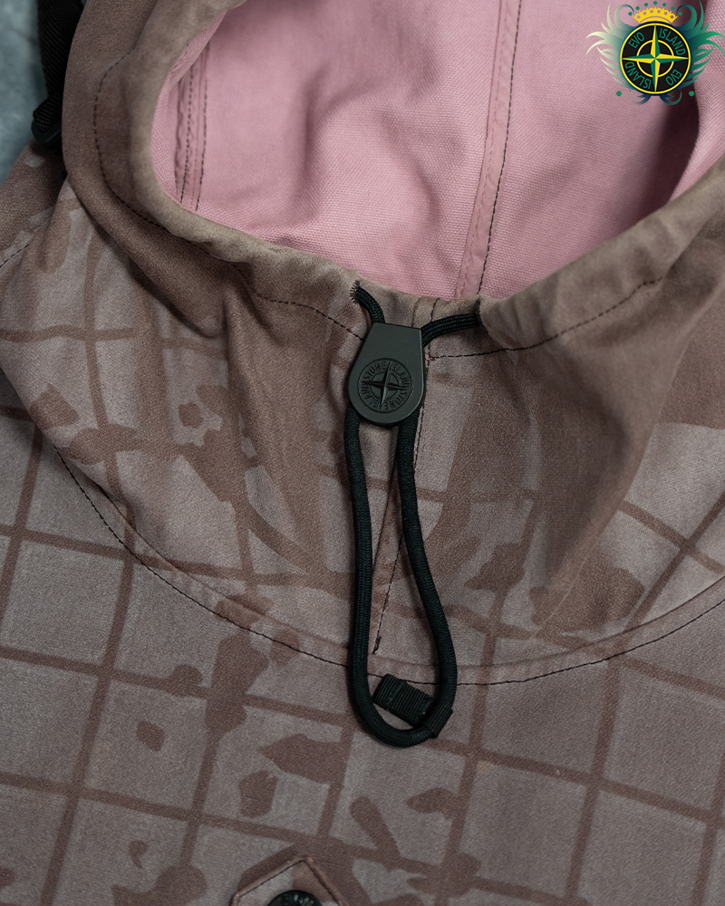 Stone Island Tela Flock-TC With Ghille Laser Camo Jacket Pink - XL