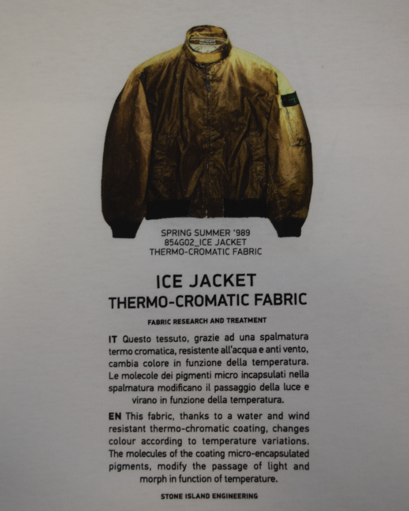Stone Island Archivio T-Shirt Ice Jacket White detail view