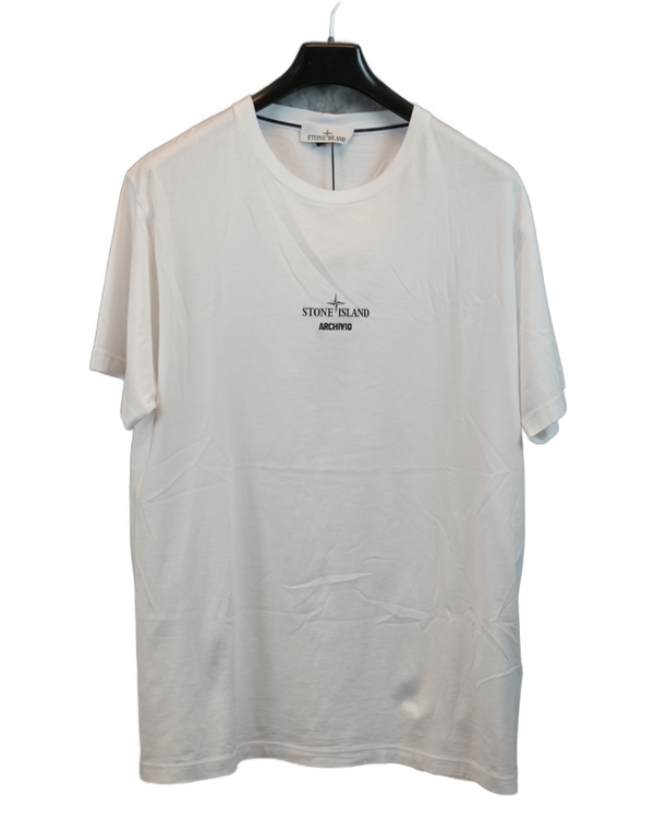 Stone Island Archivio T-Shirt Ice Jacket White front view
