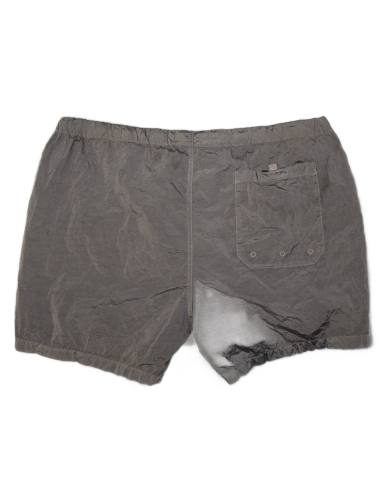 Stone Island Nylon Metal Patch Project Swim Shorts Mauve back view