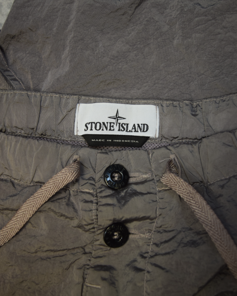 Stone Island Nylon Metal Patch Project Swim Shorts Mauve detail view