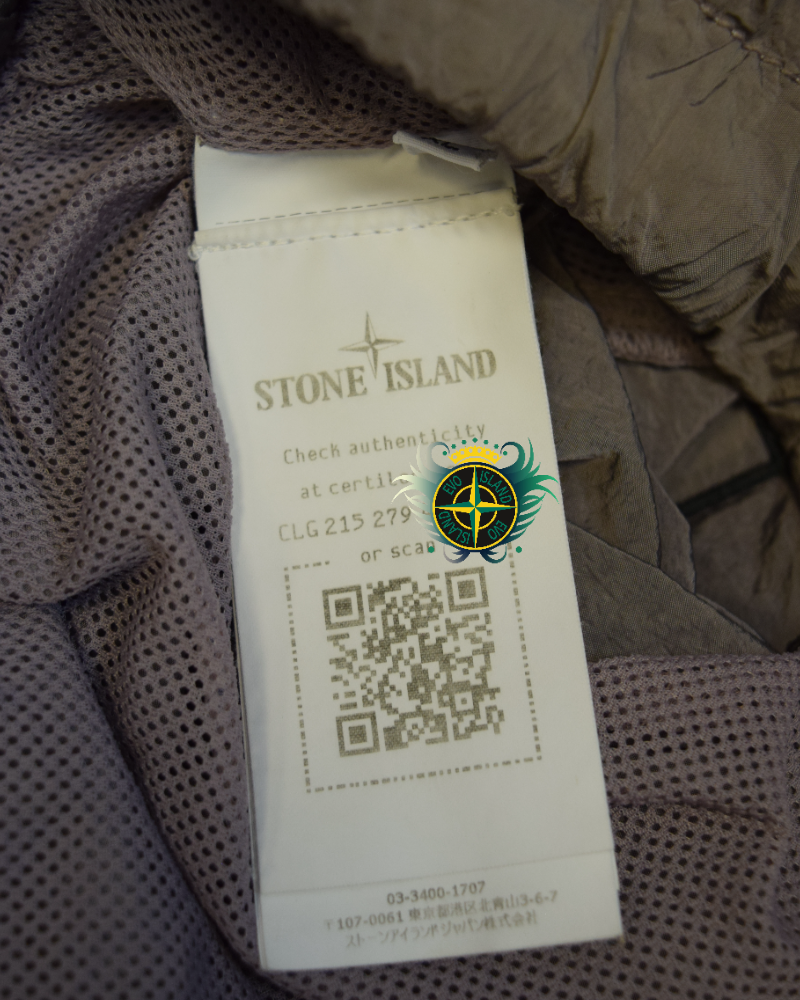 Stone Island Nylon Metal Patch Project Swim Shorts Mauve detail view
