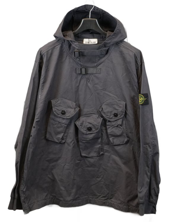 Stone Island Bellows Pocket garbadine Smock front view