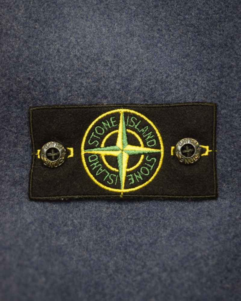 Stone Island Panno Double Jacket blue detail view