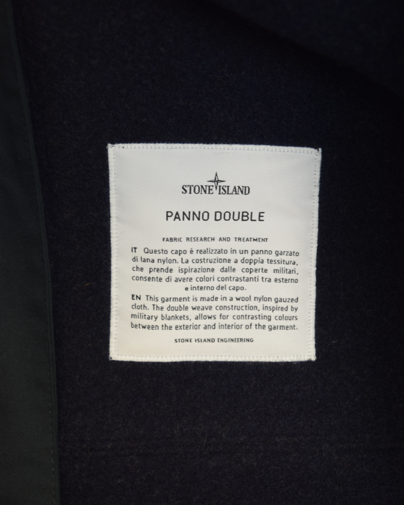 Stone Island Panno Double Jacket blue detail view