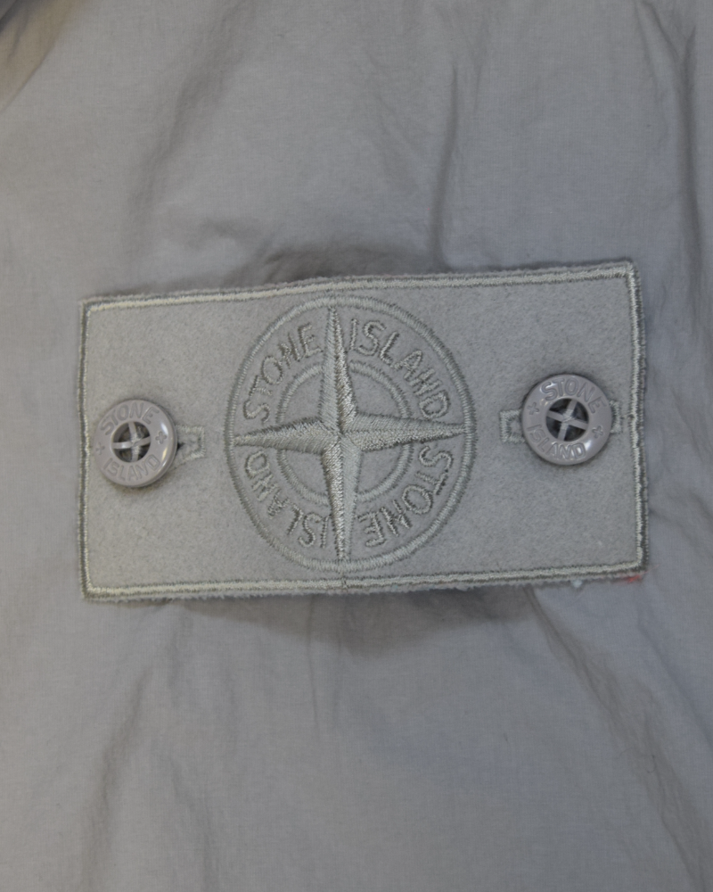 Stone Island Ghost Piece Camicia Overshirt Grey detail view