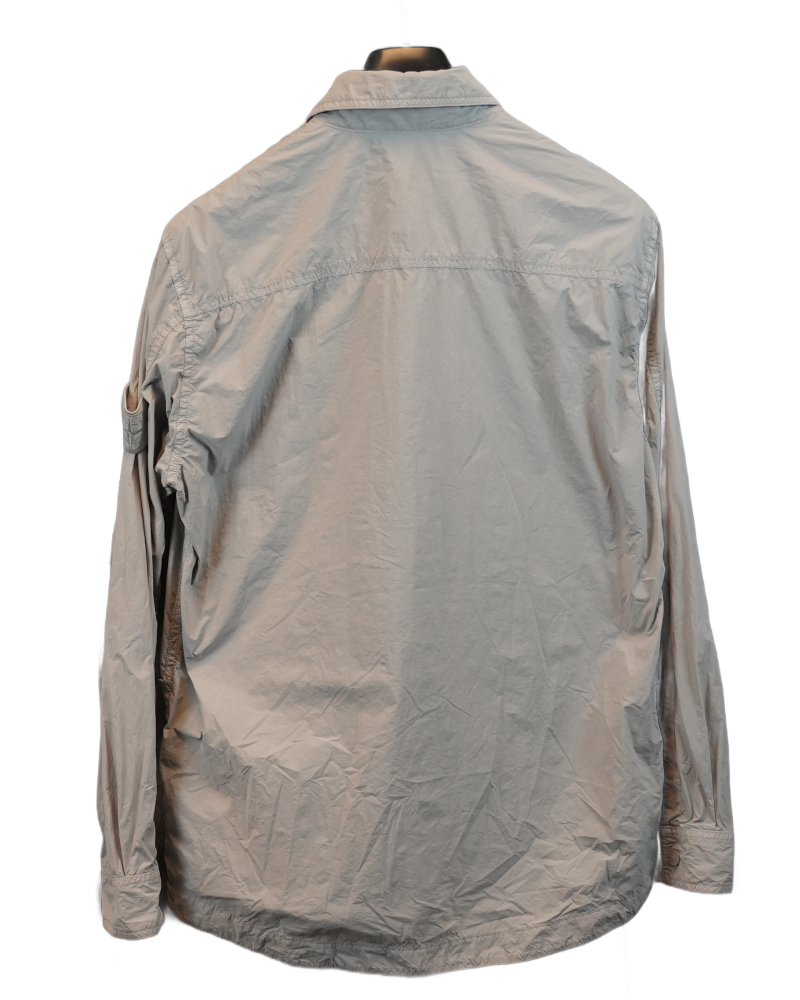 Stone Island Ghost Piece Camicia Overshirt Grey back view