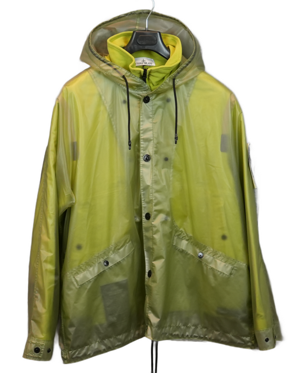 Stone Island Translucent Poly Cover + Cotton Moleskin yellow front view
