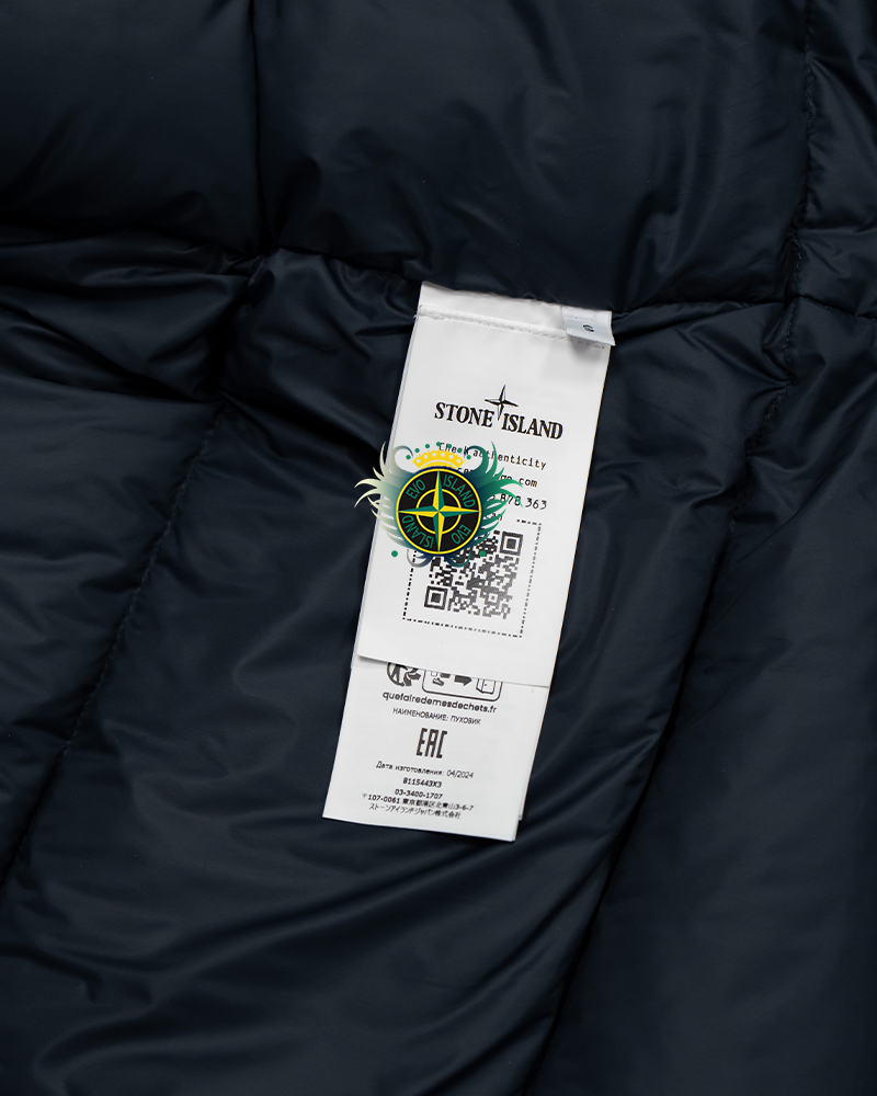 Stone Island Plated Reflective Marina Down Jacket Blue - S
