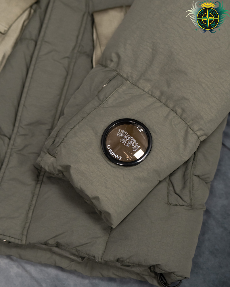 C.P Company X Throwing Fits Down Jacket Green - M