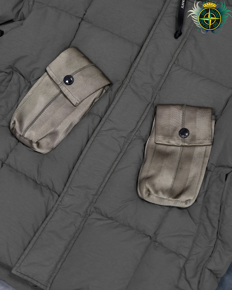 C.P Company X Throwing Fits Down Jacket Green - M