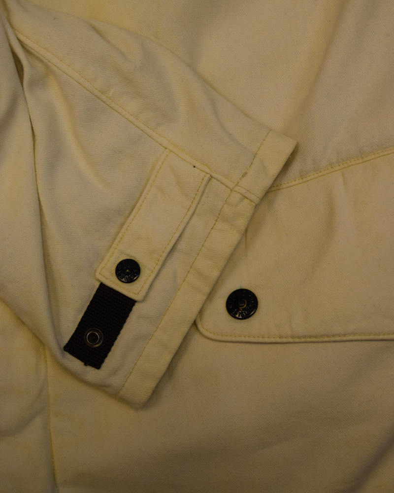 Stone Island Dual layer Dutch Rope lined Jacket cream detail view