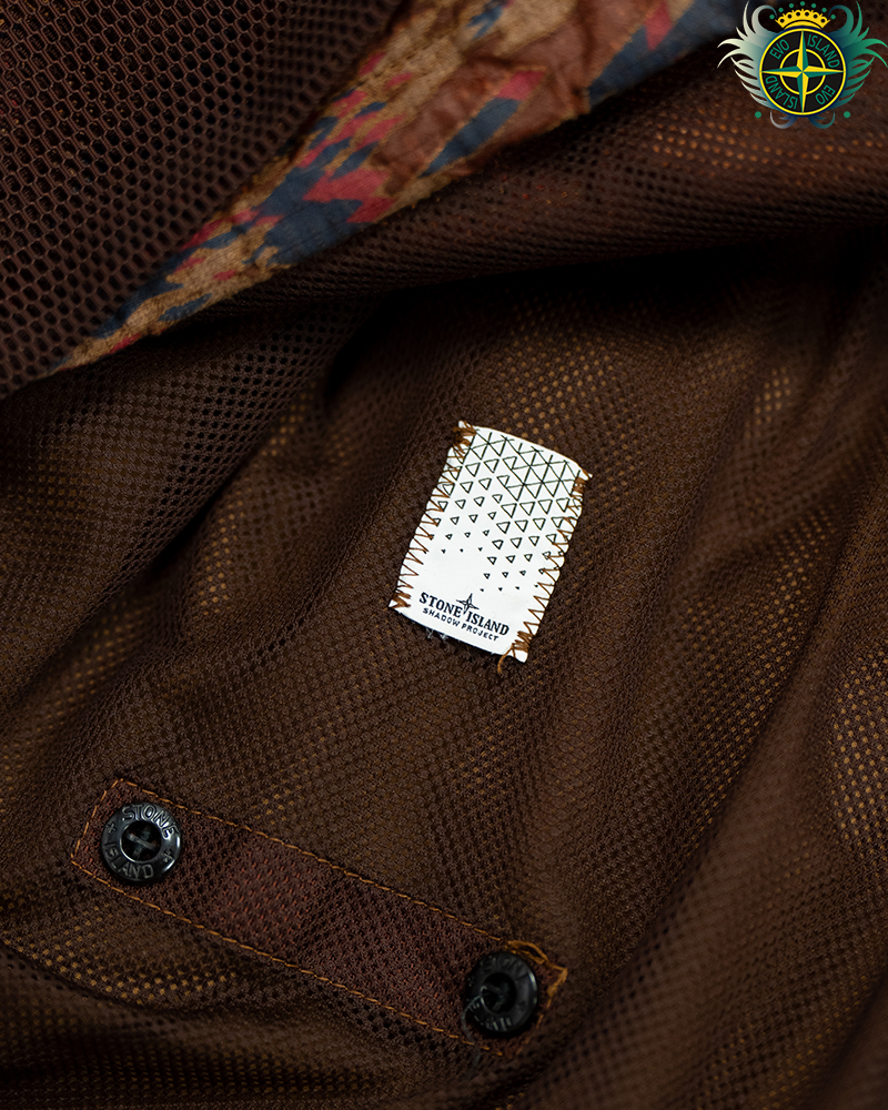 Stone Island Shadow Project DPM Ripstop Devore Smock Red - XL