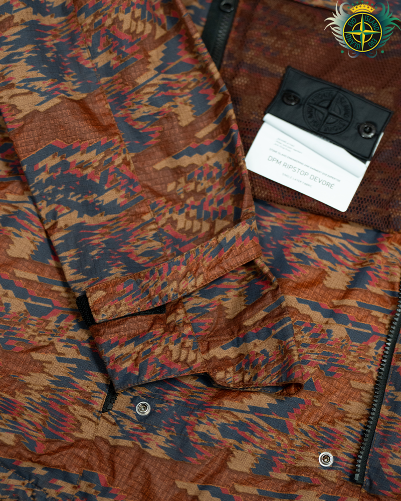 Stone Island Shadow Project DPM Ripstop Devore Smock Red - XL
