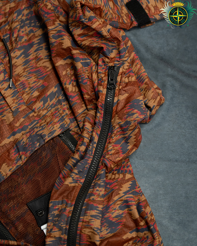 Stone Island Shadow Project DPM Ripstop Devore Smock Red - XL