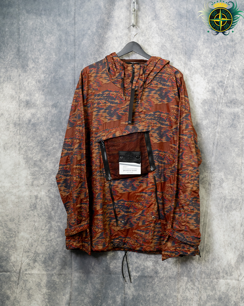 Stone Island Shadow Project DPM Ripstop Devore Smock Red - XL