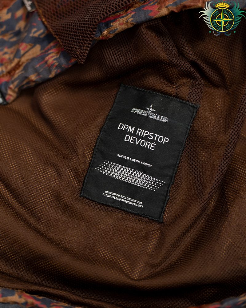 Stone Island Shadow Project DPM Ripstop Devore Smock Red - XL