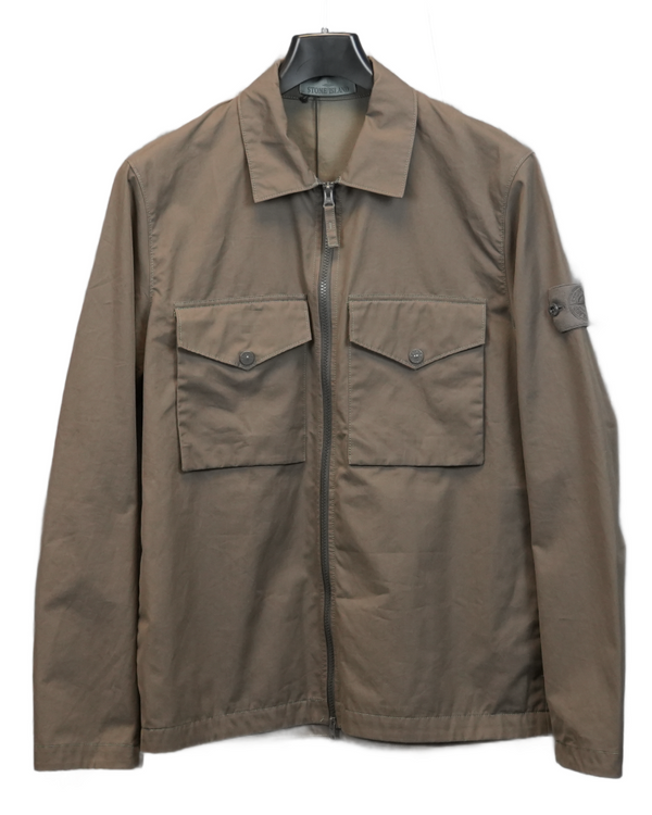 Stone Island Ghost Overshirt Grey front view