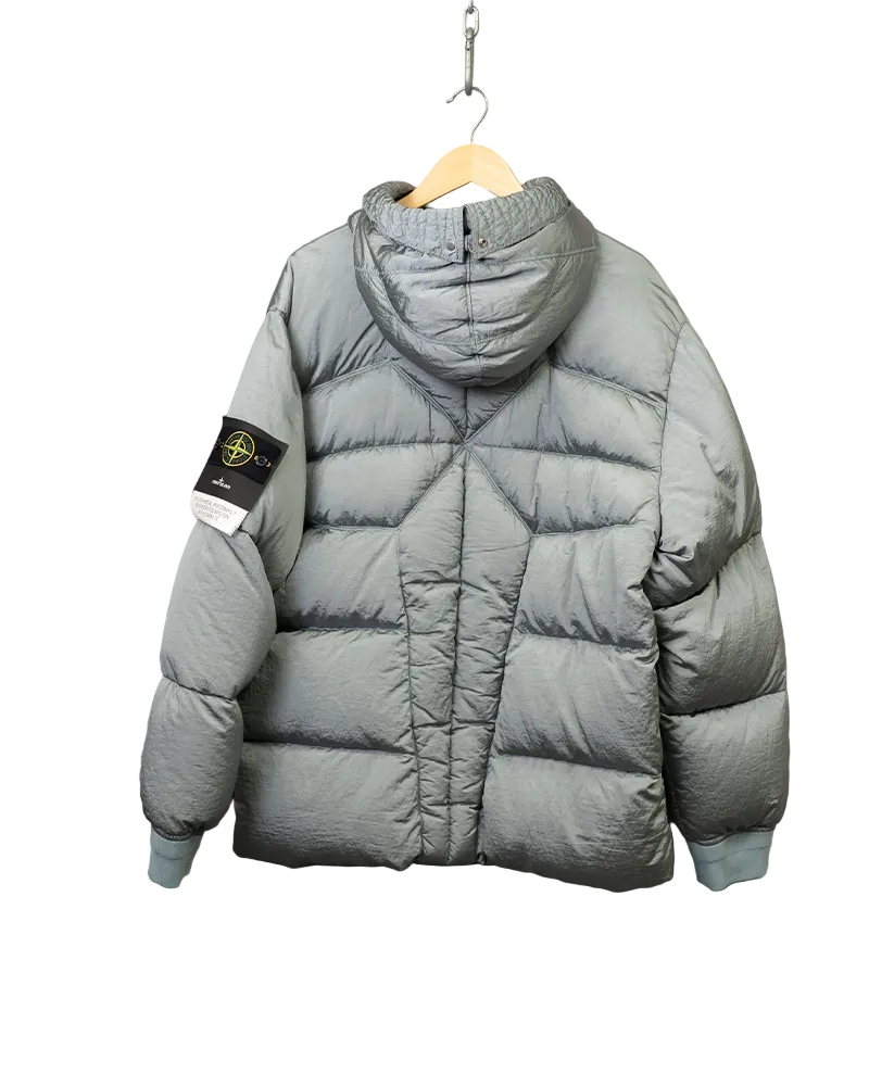Stone Island Nylon Metal Watro-TC in Econyl® Regenerated Nylon Light Blue