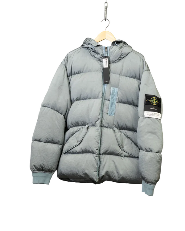 Stone Island Nylon Metal Watro-TC in Econyl® Regenerated Nylon Light Blue